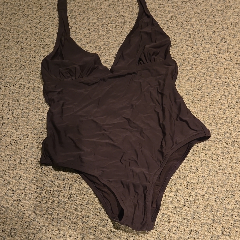 Bitten by Sarah Jessica Parker Brown Textured One Piece Swimsuit